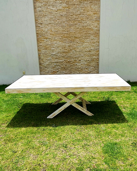 Renta de mesa vintage.