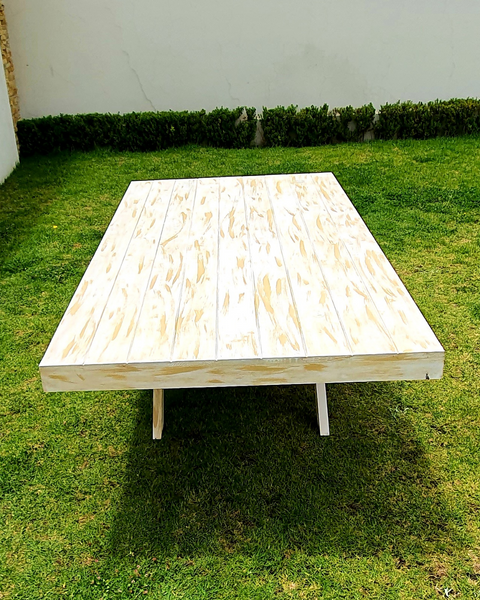 Renta de mesa vintage.